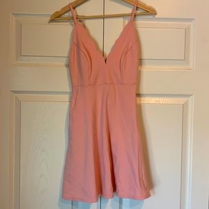 Pink skater dress